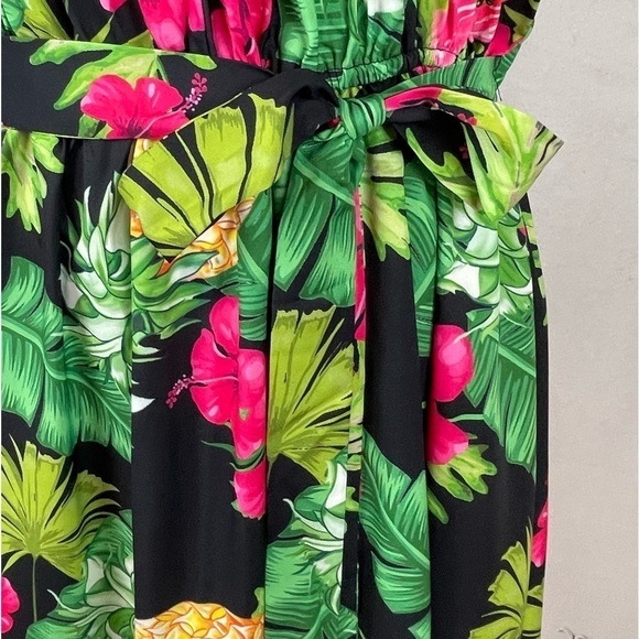 Topical Vacay Backless Halter Top Midi Sundress - Picture 8 of 12